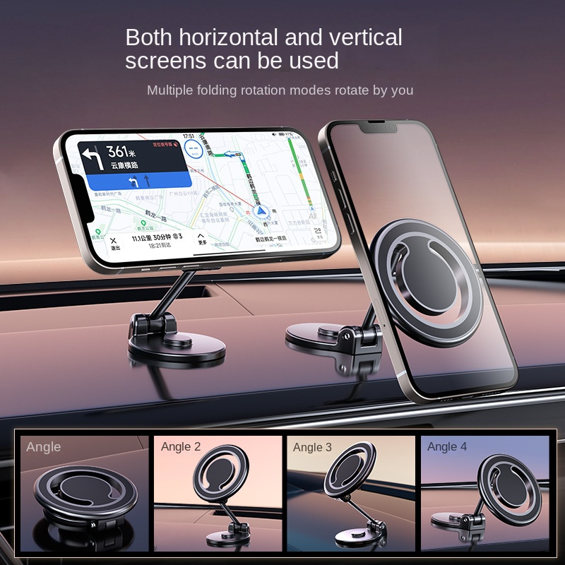 Premium MagSafe Car Mount - 360° Magnetic Holder for iPhone