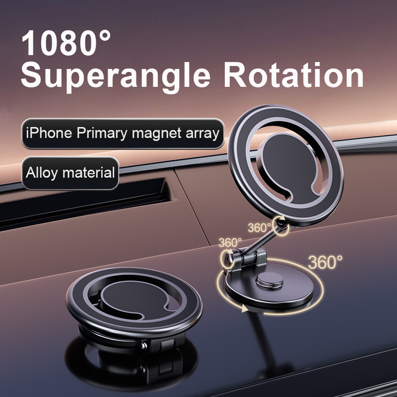 Premium MagSafe Car Mount - 360° Magnetic Holder for iPhone