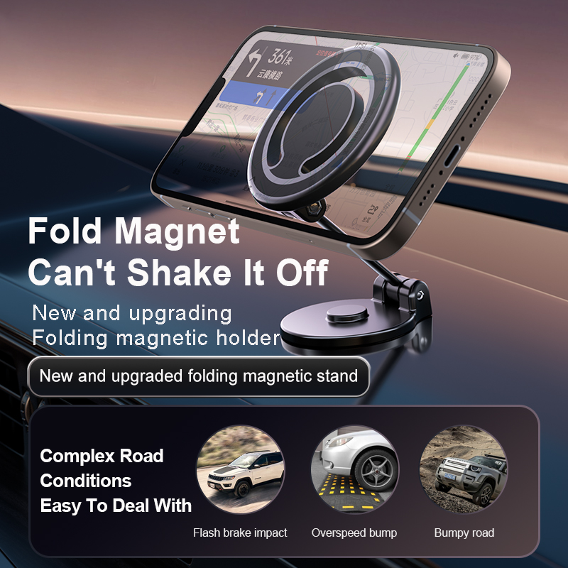 Premium MagSafe Car Mount - 360° Magnetic Holder for iPhone